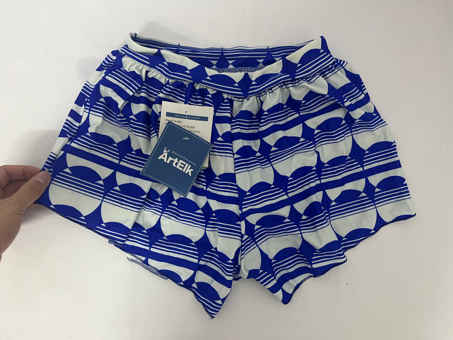 ArtElk Women's Printed Short Length Boardshort with Elastic Waist