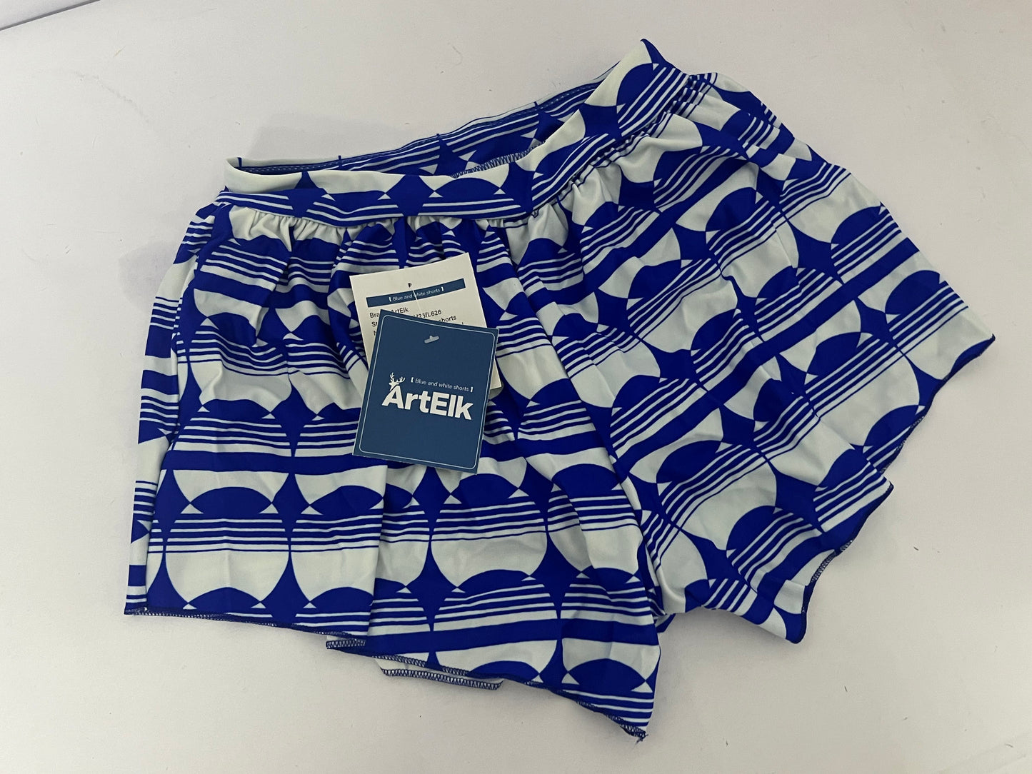ArtElk Women's Printed Short Length Boardshort with Elastic Waist