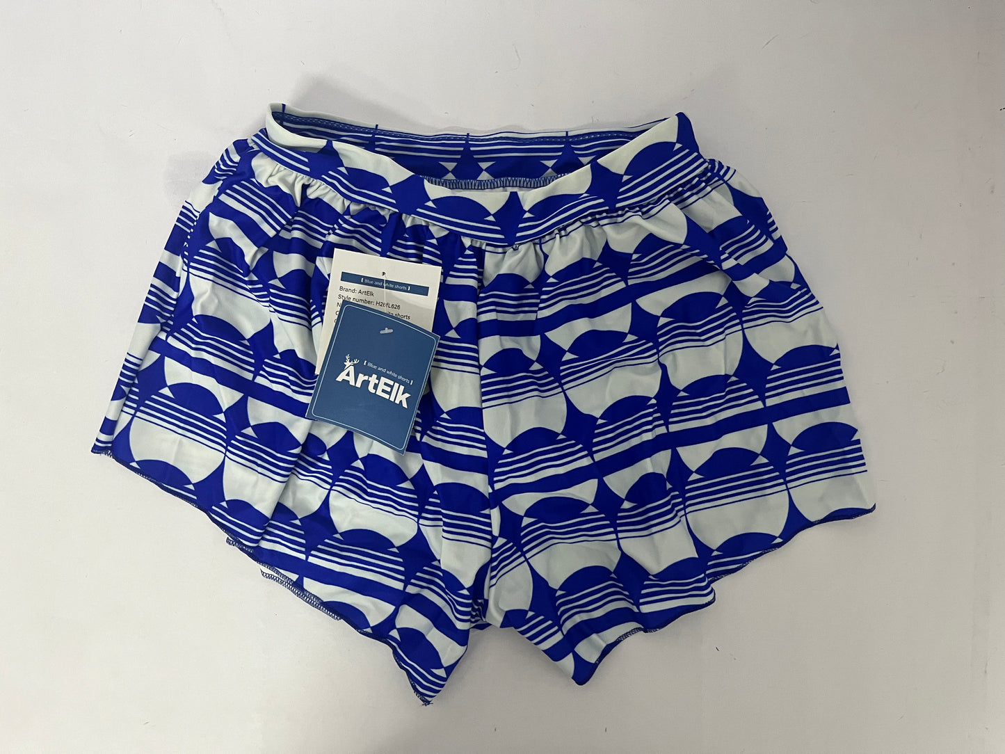 ArtElk Women's Printed Short Length Boardshort with Elastic Waist