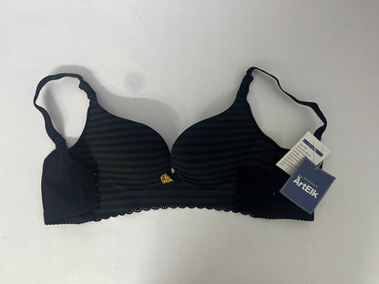 ArtElk Women's Striped Wireless Cotton Bra with Lightly-Lined Cups