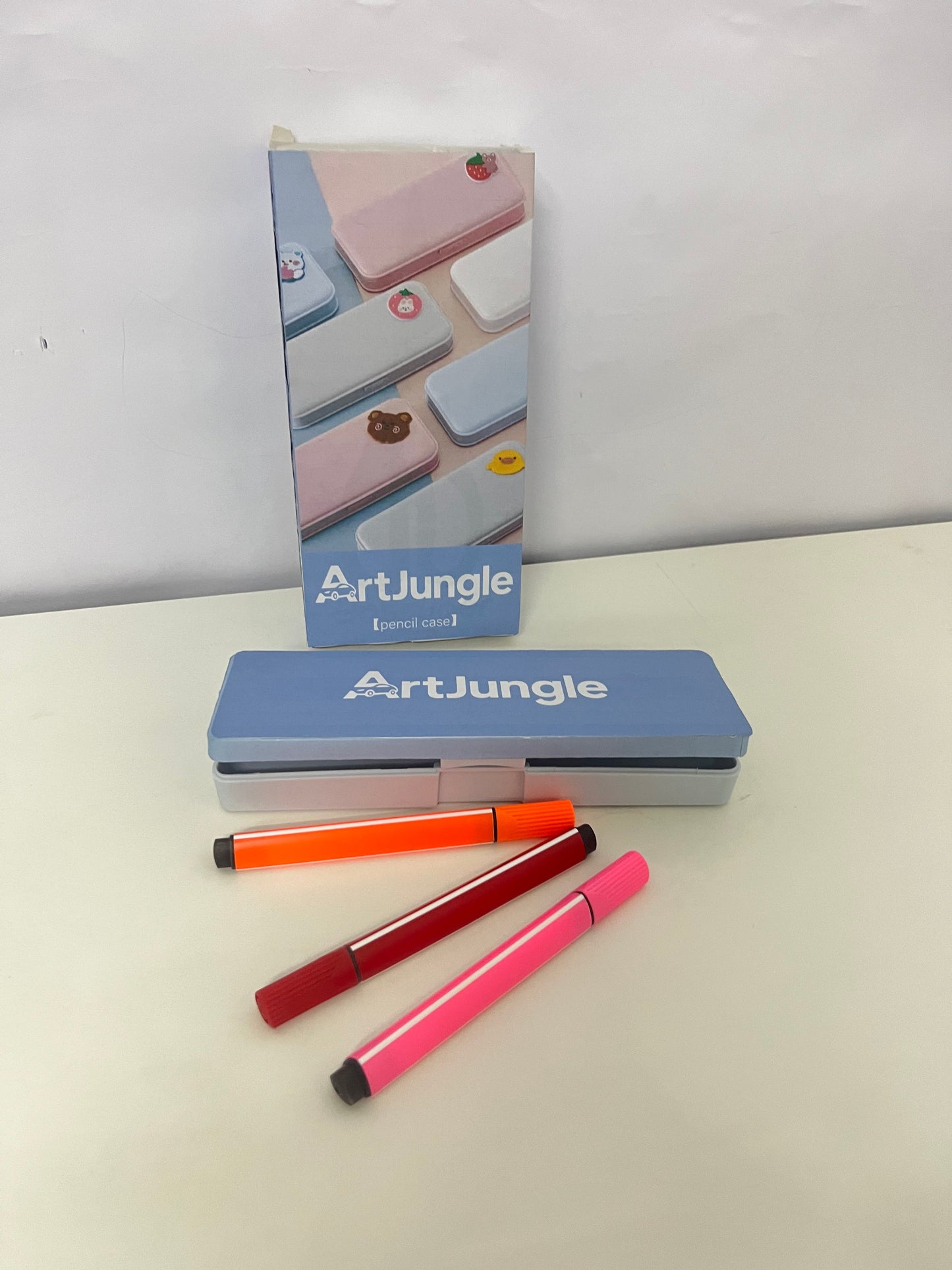 ArtJungle Boxes for pens — Matte Metal Stationery Organizer (Magnetic Closure)