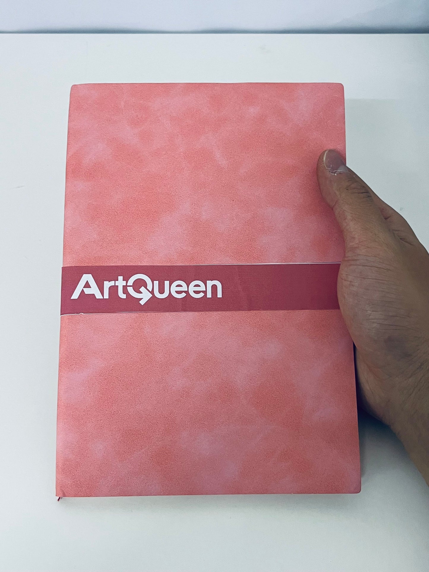 ArtQueen Soft Pink Texture Notebook A Textured Writing & Storage Essential