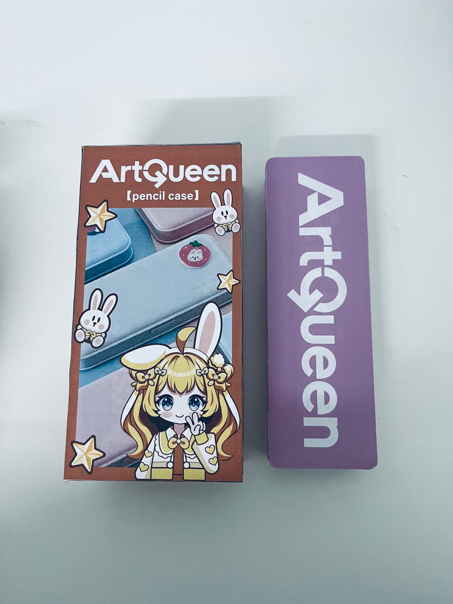 ArtQueen Cute Anime Double-Color Pencil Case A Girlish Stationery Storage Essential