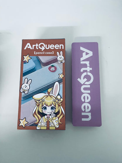 ArtQueen Cute Anime Double-Color Pencil Case A Girlish Stationery Storage Essential