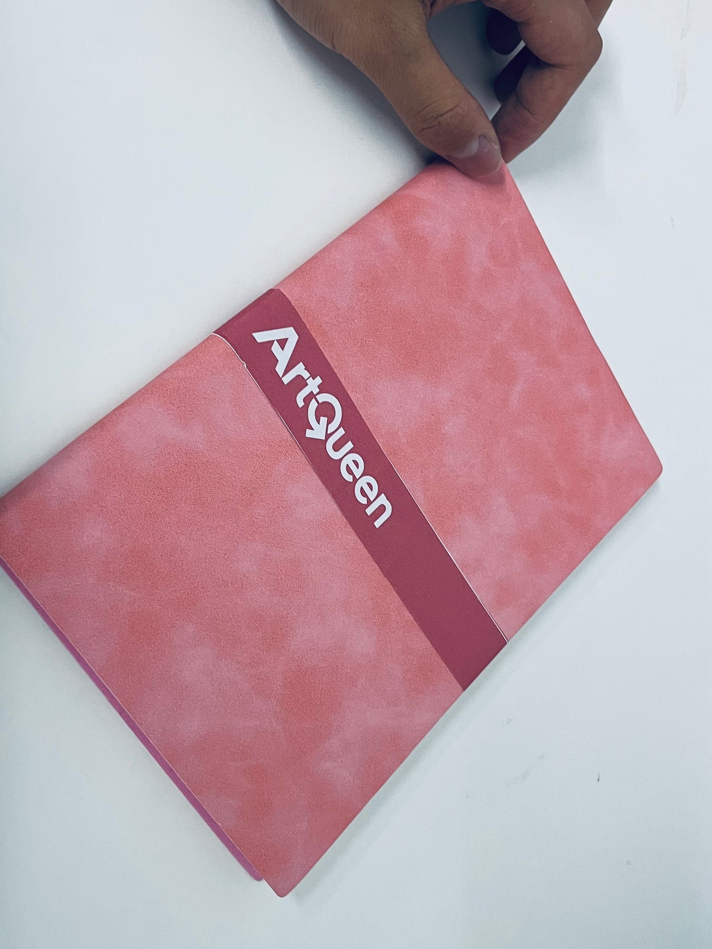 ArtQueen Soft Pink Texture Notebook A Textured Writing & Storage Essential