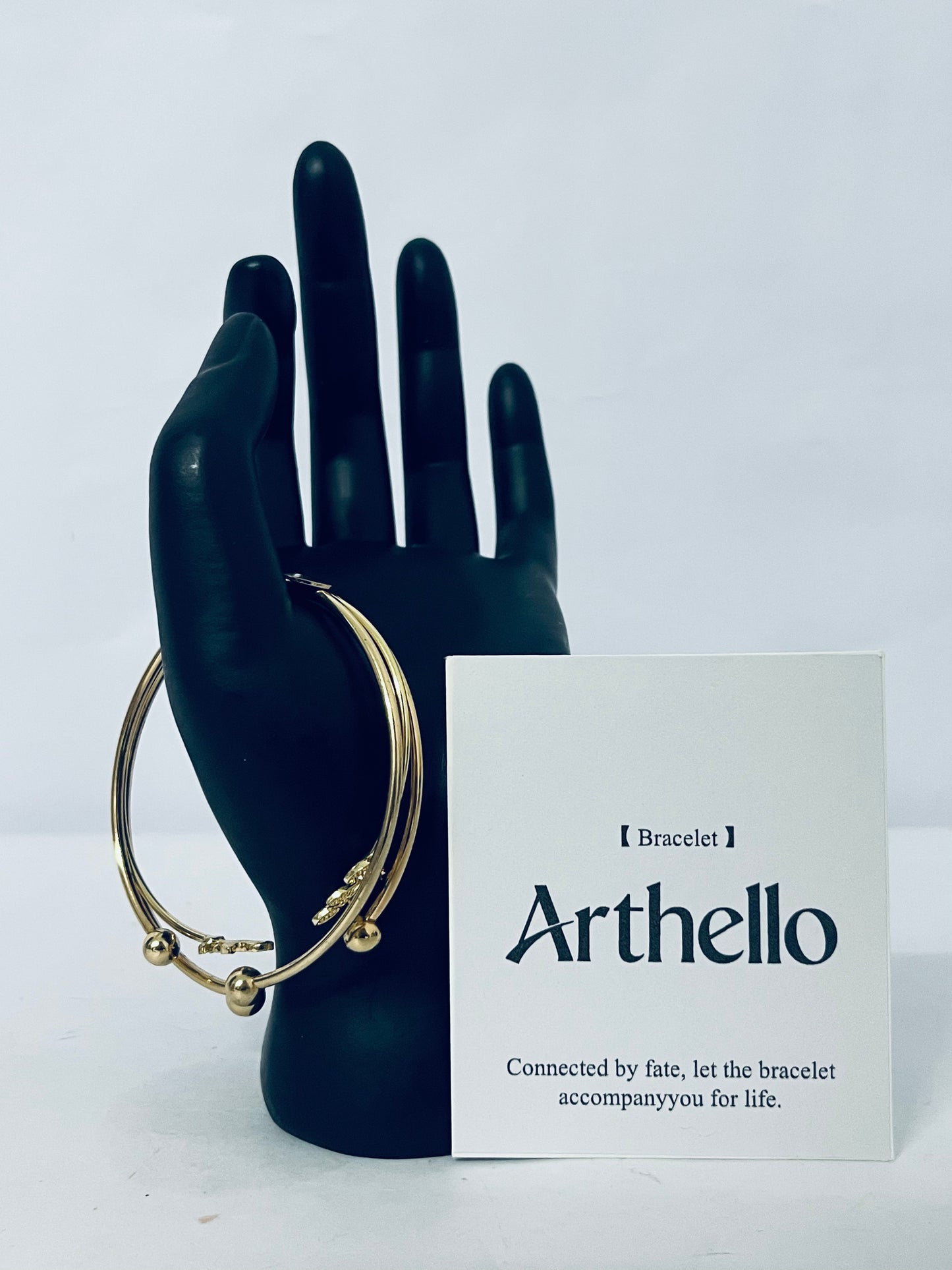 Arthello Layered Bangle Bracelet for Women Multi Layer Wire Cuff Bracelet Gold Stretch Stackable Bracelet Adjustable Statement Jeweley