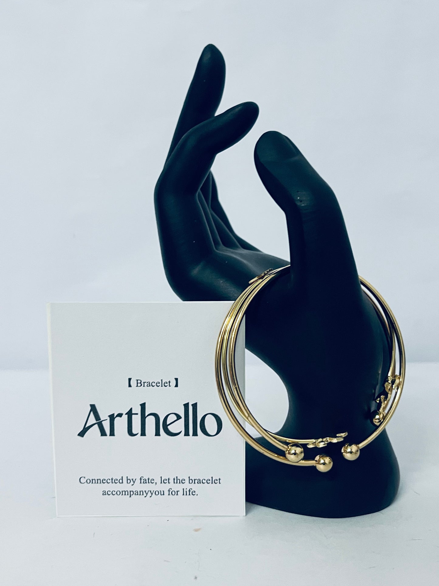 Arthello Layered Bangle Bracelet for Women Multi Layer Wire Cuff Bracelet Gold Stretch Stackable Bracelet Adjustable Statement Jeweley