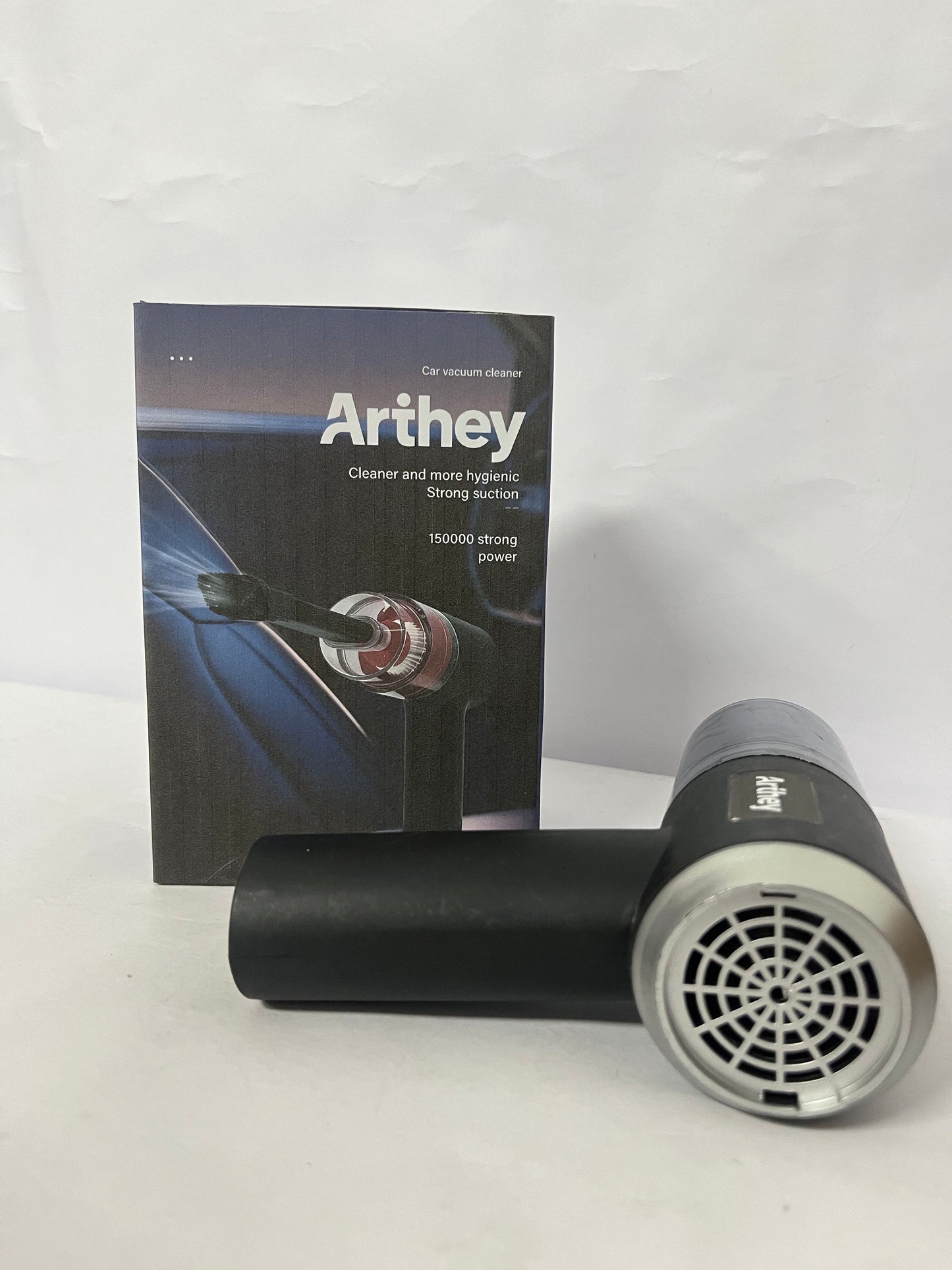 Arthey Car Vacuum Cleaner, 15000Pa Strong Suction, Wireless Portable Handheld Vacuum for Car Interior, Efficient Cleaning for Dust, Debris, Pet Hair