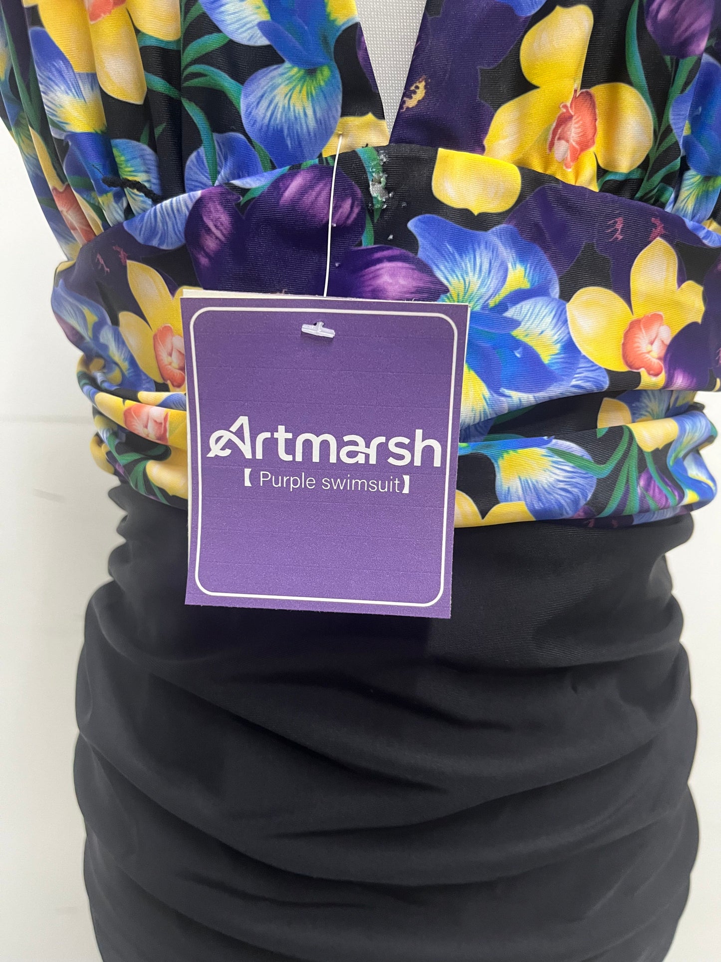 【Artmarsh Purple Floral Swimsuit】—— Bold, Flattering & Ready for Summer