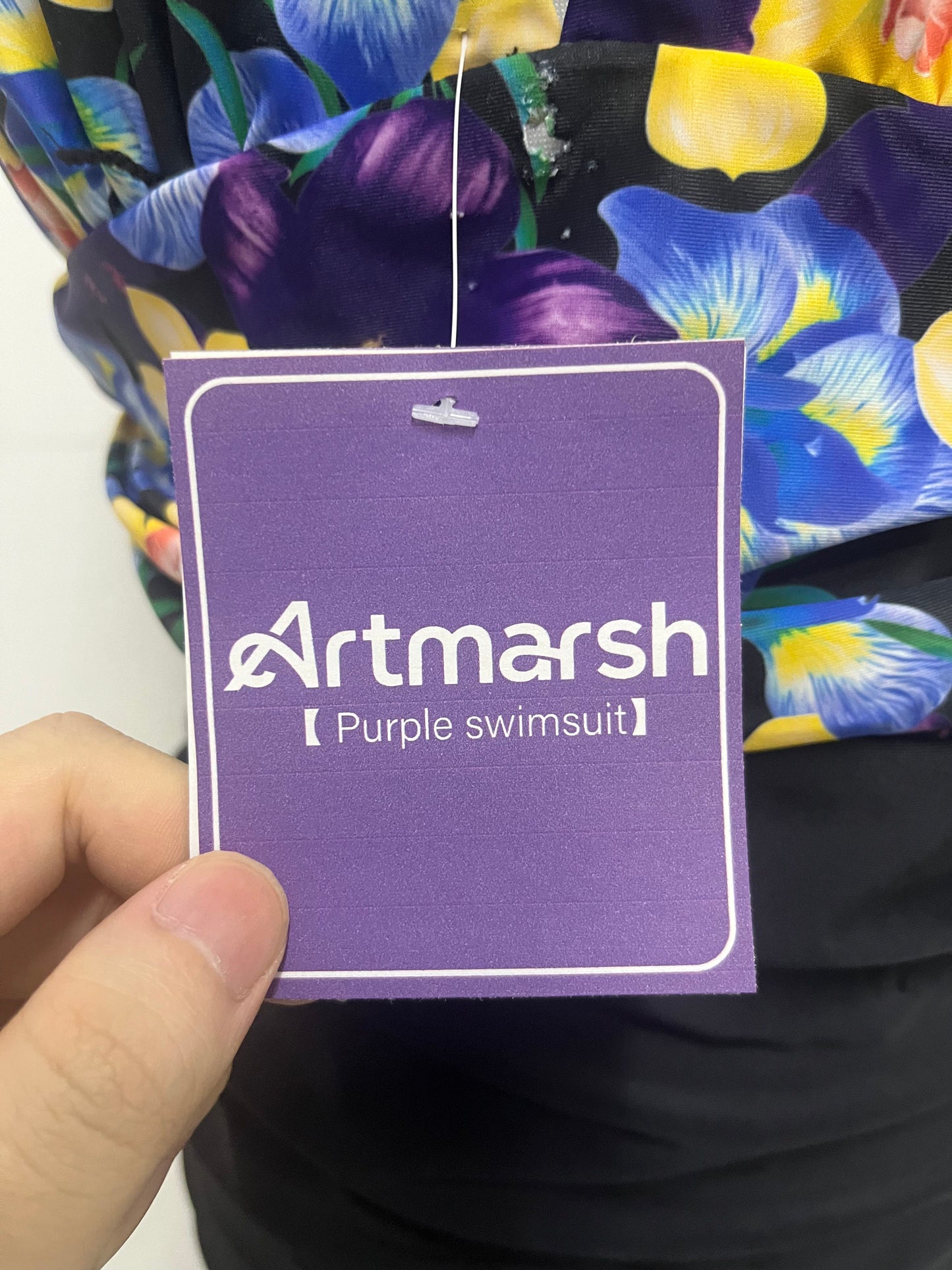 【Artmarsh Purple Floral Swimsuit】—— Bold, Flattering & Ready for Summer