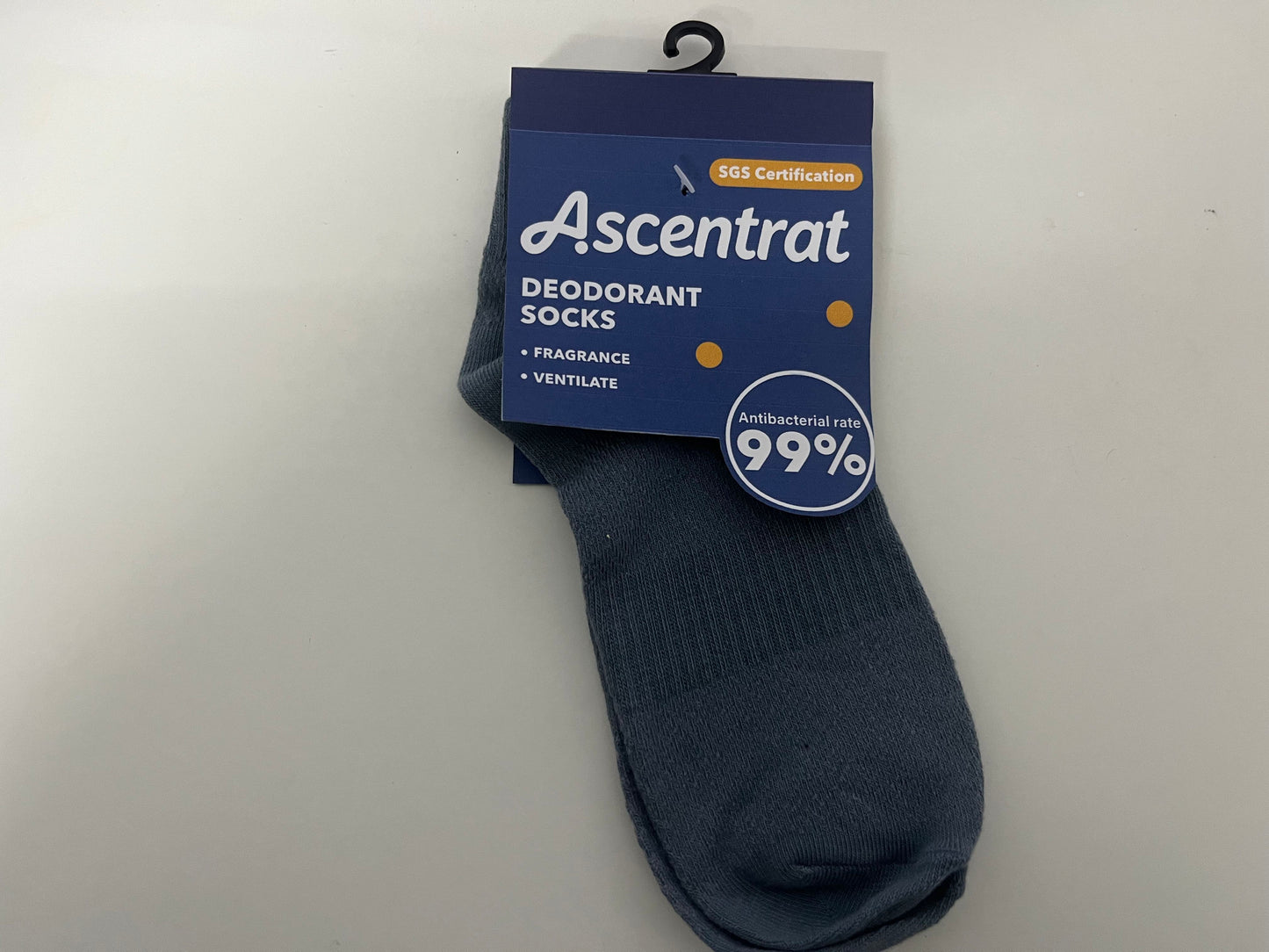 [Ascentrat Socks]-Antibacterial Deodorant Fragrance Crew Socks - 99% Antibacterial Breathable Cotton Socks