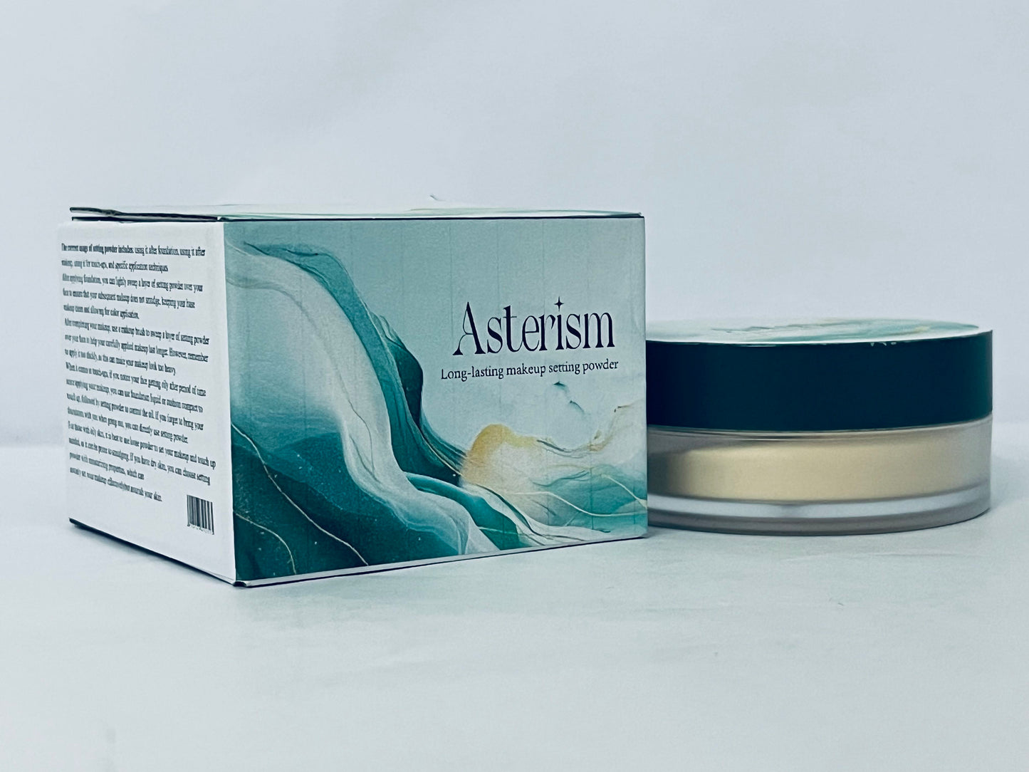 Asterism Loose Setting Powder, Face Powder Makeup & Finishing Powder for Light, Medium & Tan Skin Tones