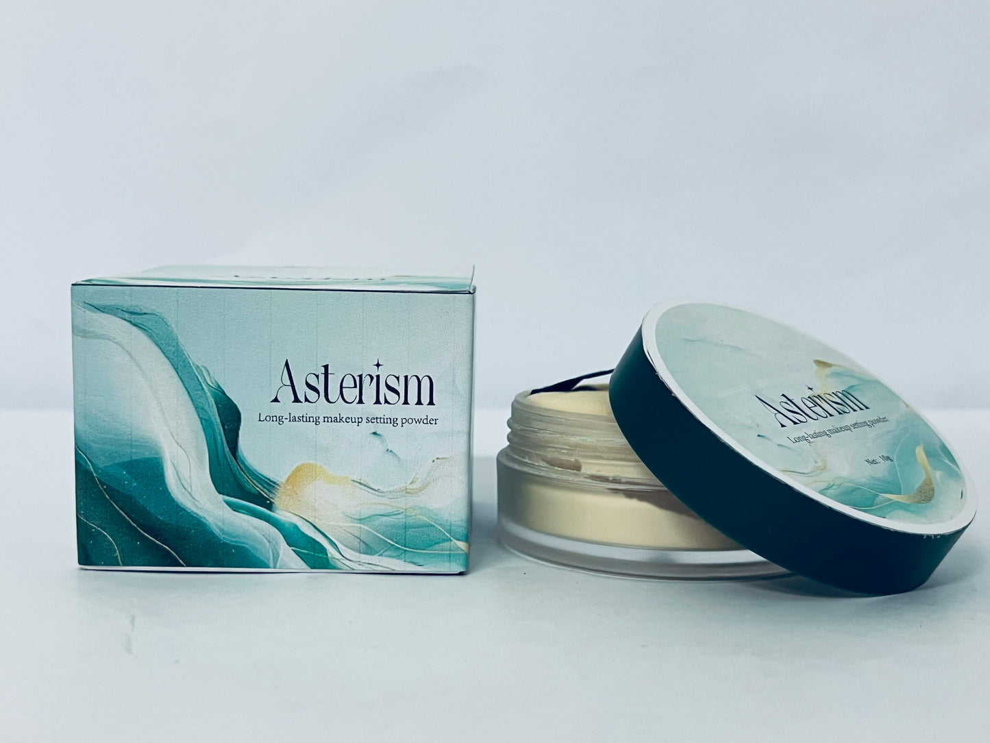 Asterism Loose Setting Powder, Face Powder Makeup & Finishing Powder for Light, Medium & Tan Skin Tones