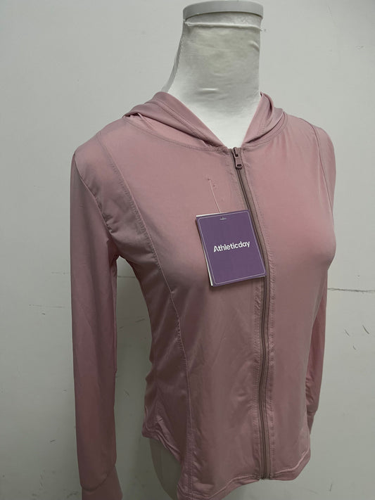 【Athleticday Light Pink Hooded Top】—— Comfort & Style for Daily Movement