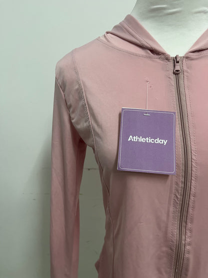 【Athleticday Light Pink Hooded Top】—— Comfort & Style for Daily Movement