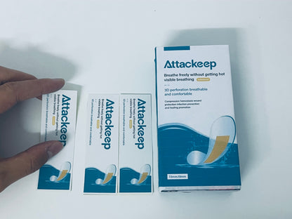 Attackeep Adhesive bandages 3D Breathable Comfort Bandages Lightweight & Non-Stuffy Style A Fresh & Reliable Item for Daily Wound Care