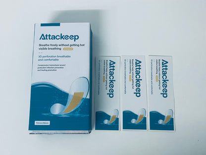 Attackeep Adhesive bandages 3D Breathable Comfort Bandages Lightweight & Non-Stuffy Style A Fresh & Reliable Item for Daily Wound Care