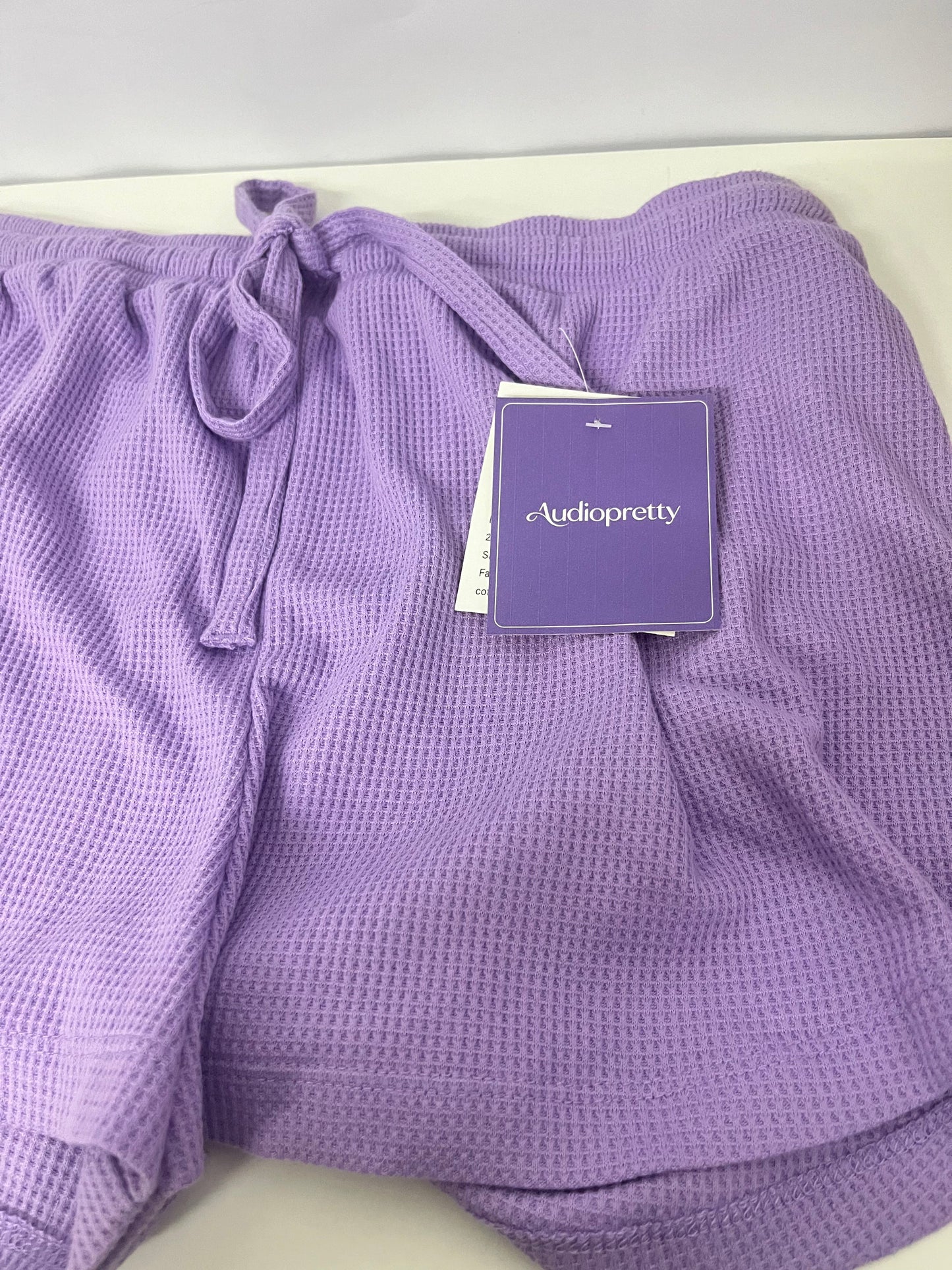 【Audiopretty Lavender Waffle Shorts】—— Comfortable & Stylish Casual Essential