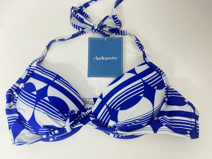 【Audiopretty Geometric Print Bikini Top】—— Stylish & Comfortable Beach Essential