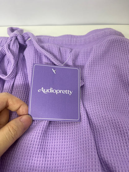 【Audiopretty Lavender Waffle Shorts】—— Comfortable & Stylish Casual Essential
