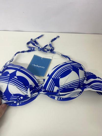 【Audiopretty Geometric Print Bikini Top】—— Stylish & Comfortable Beach Essential