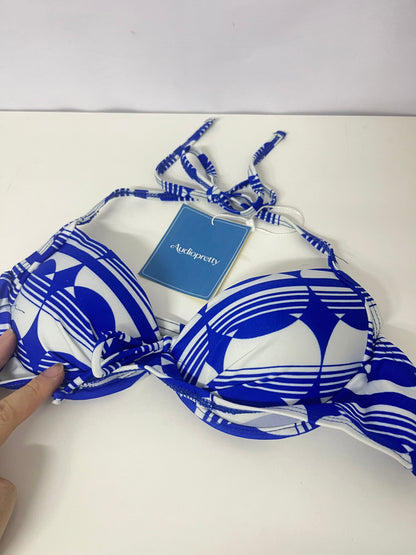 【Audiopretty Geometric Print Bikini Top】—— Stylish & Comfortable Beach Essential