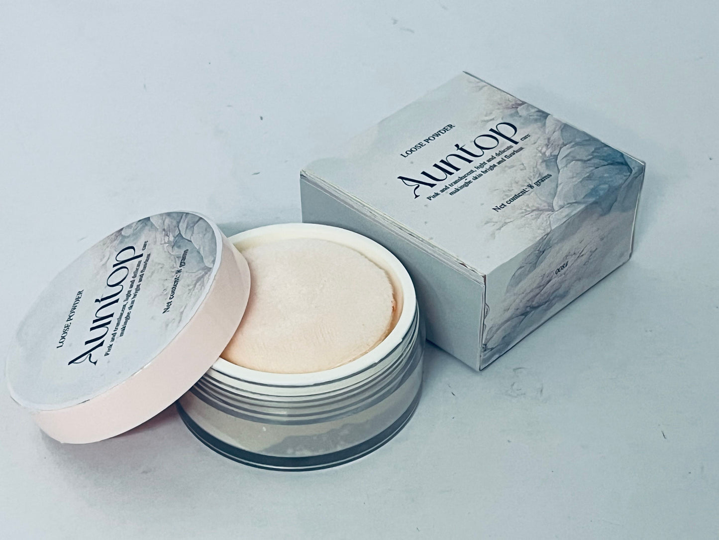 Auntop Loose face Powder Makeup for Face - Talc-Free, Mattifying, Translucent Finish, Oil Control, Crease-Resistant, Perfect for Makeup Setting & Smoothing Pores on Oily Skin