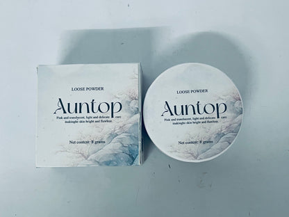 Auntop Loose face Powder Makeup for Face - Talc-Free, Mattifying, Translucent Finish, Oil Control, Crease-Resistant, Perfect for Makeup Setting & Smoothing Pores on Oily Skin