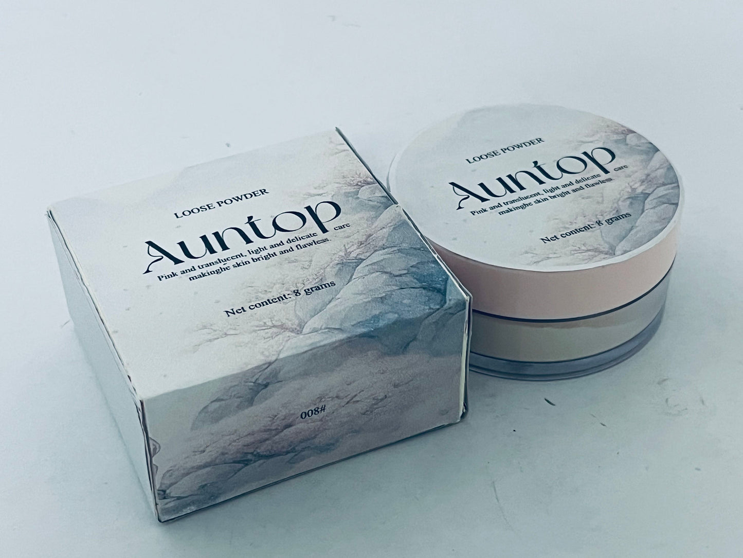 Auntop Loose face Powder Makeup for Face - Talc-Free, Mattifying, Translucent Finish, Oil Control, Crease-Resistant, Perfect for Makeup Setting & Smoothing Pores on Oily Skin