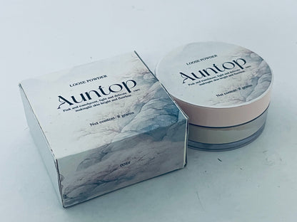 Auntop Loose face Powder Makeup for Face - Talc-Free, Mattifying, Translucent Finish, Oil Control, Crease-Resistant, Perfect for Makeup Setting & Smoothing Pores on Oily Skin