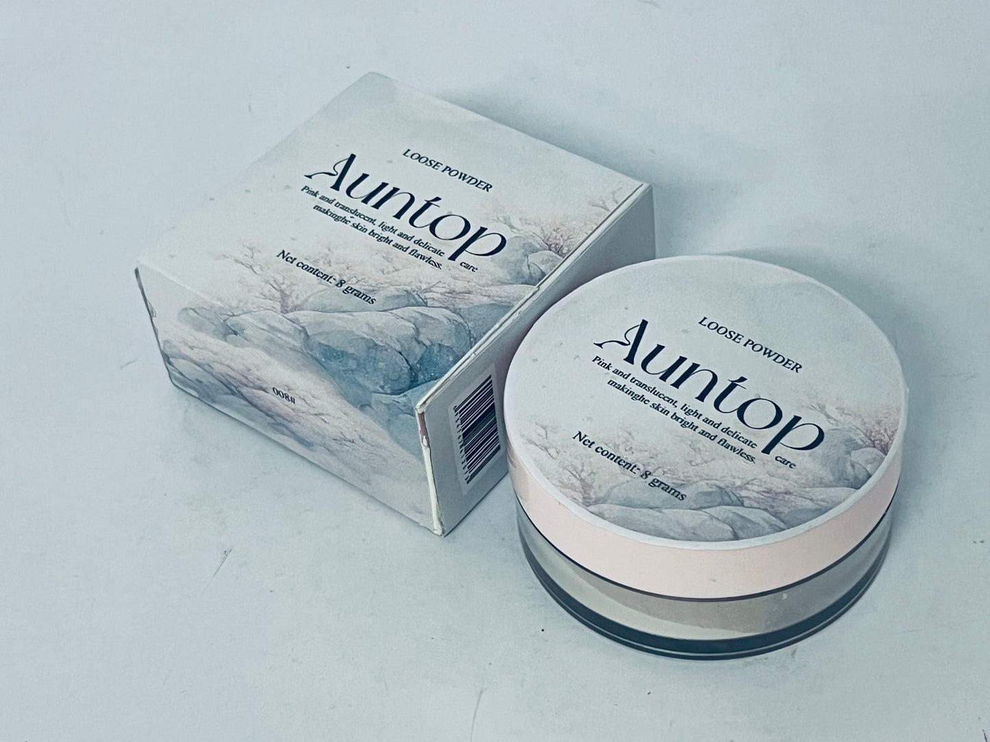 Auntop Loose face Powder Makeup for Face - Talc-Free, Mattifying, Translucent Finish, Oil Control, Crease-Resistant, Perfect for Makeup Setting & Smoothing Pores on Oily Skin
