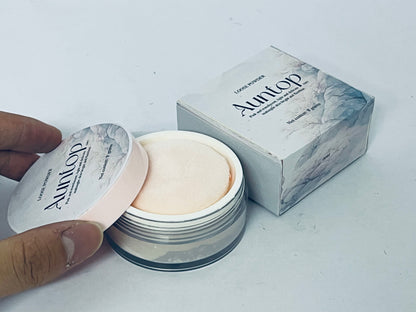 Auntop Loose face Powder Makeup for Face - Talc-Free, Mattifying, Translucent Finish, Oil Control, Crease-Resistant, Perfect for Makeup Setting & Smoothing Pores on Oily Skin