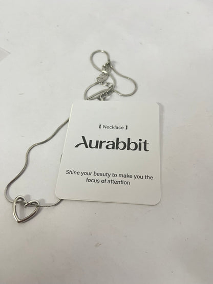 Aurabbit Necklaces Hollow Heart Silver Necklace - Shining Focus on Neck, Elegant Bloom of Charm