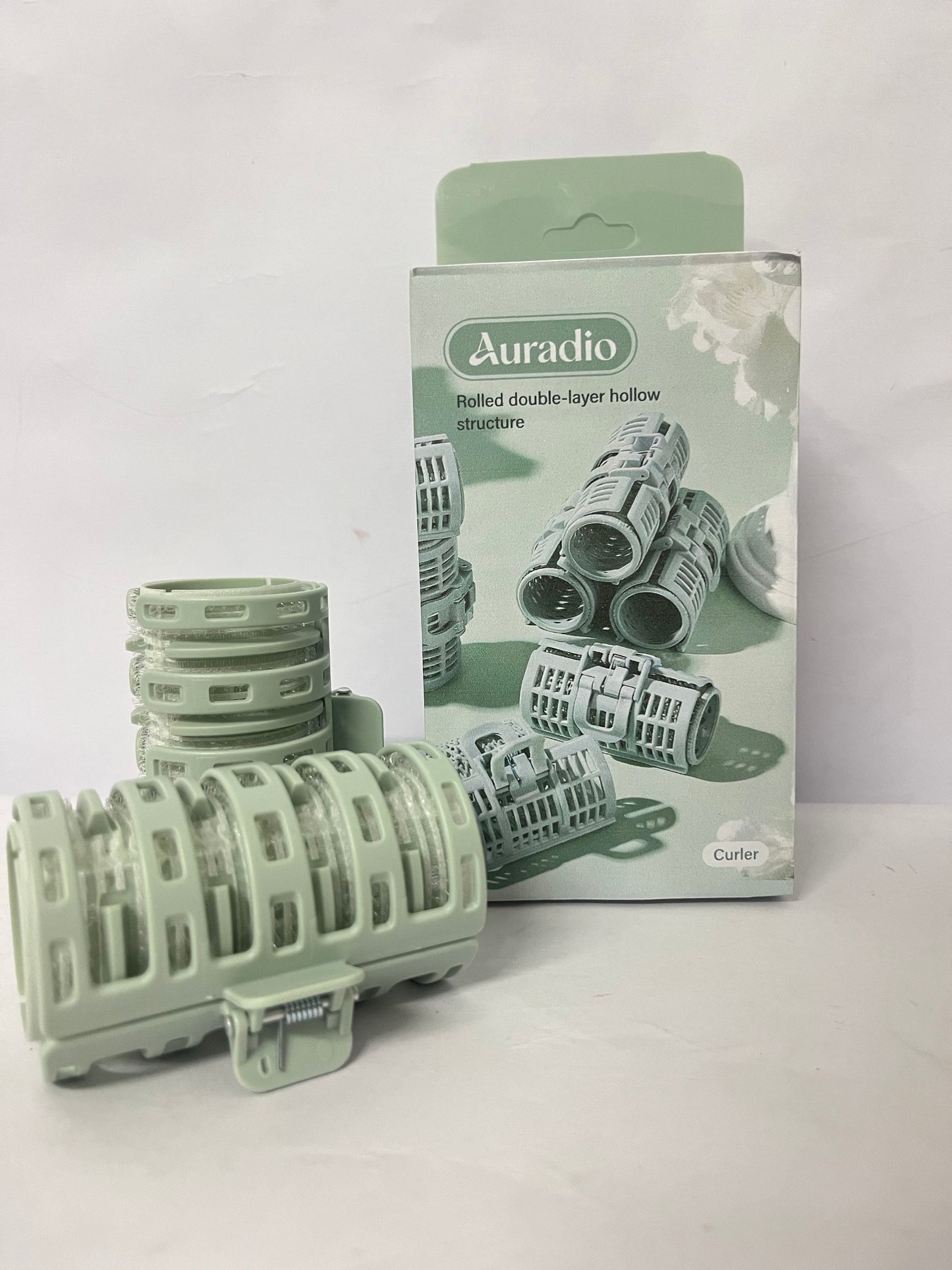 Auradio Non-electric hair rollers Rolled Double-layer Hollow Curler - A Brand Craftsmanship, Heat-free Hair Care and Revolutionary Curling Choice