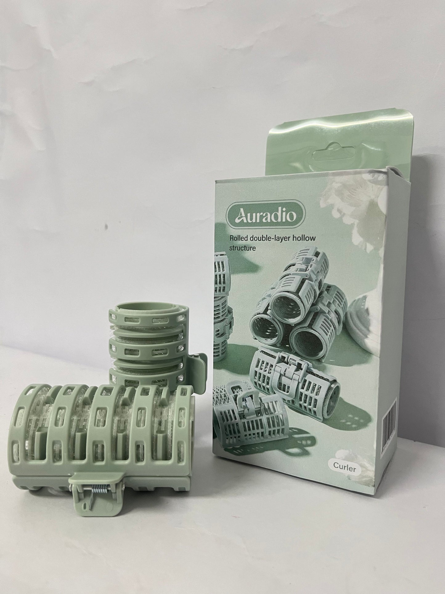 Auradio Non-electric hair rollers Rolled Double-layer Hollow Curler - A Brand Craftsmanship, Heat-free Hair Care and Revolutionary Curling Choice
