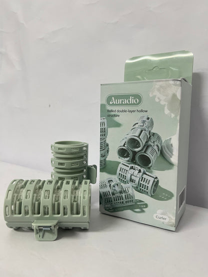 Auradio Non-electric hair rollers Rolled Double-layer Hollow Curler - A Brand Craftsmanship, Heat-free Hair Care and Revolutionary Curling Choice