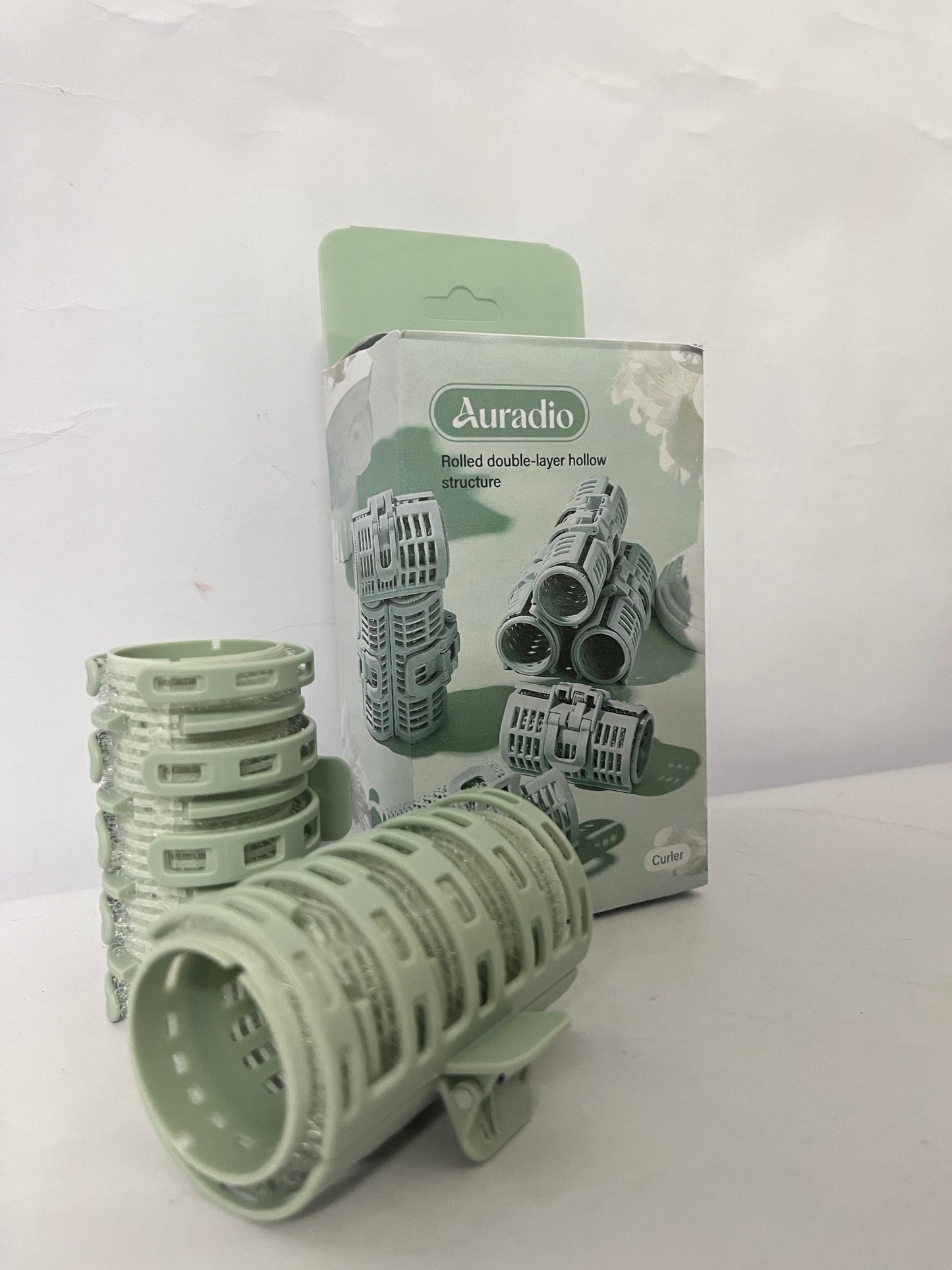 Auradio Non-electric hair rollers Rolled Double-layer Hollow Curler - A Brand Craftsmanship, Heat-free Hair Care and Revolutionary Curling Choice