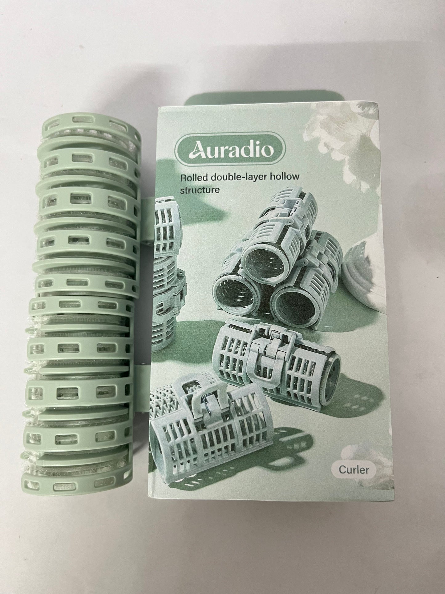 Auradio Non-electric hair rollers Rolled Double-layer Hollow Curler - A Brand Craftsmanship, Heat-free Hair Care and Revolutionary Curling Choice