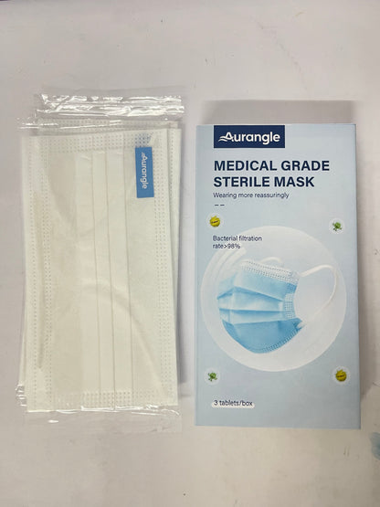 Aurangle Sanitary masks Medical Grade Sterile Mask - Bacterial Filtration Rate >98%, Guard Your Respiratory Health
