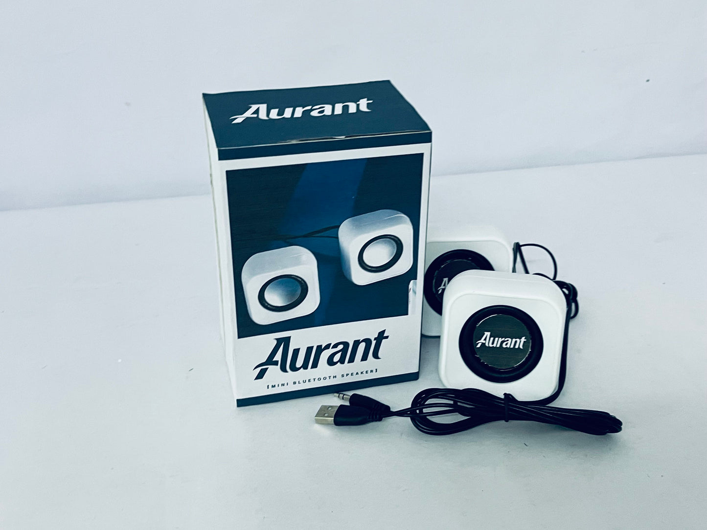 Aurant Mini Bluetooth Speaker, Compact & Portable, High-Definition Sound, Essential Audio for Desktop, Home, Office and Entertainment