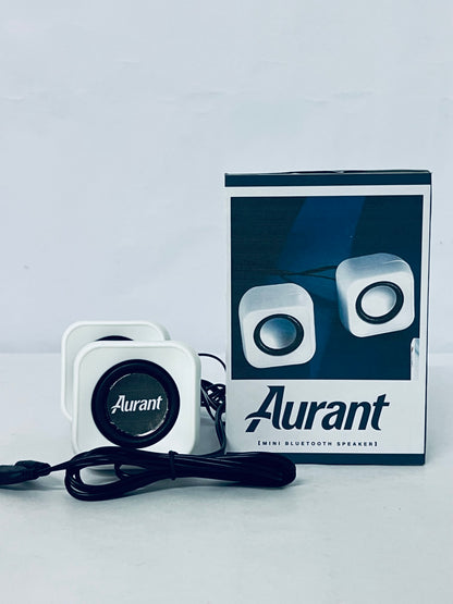 Aurant Mini Bluetooth Speaker, Compact & Portable, High-Definition Sound, Essential Audio for Desktop, Home, Office and Entertainment