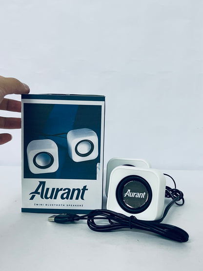 Aurant Mini Bluetooth Speaker, Compact & Portable, High-Definition Sound, Essential Audio for Desktop, Home, Office and Entertainment