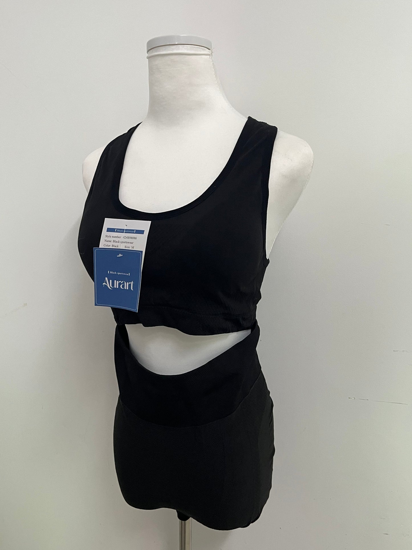 Aurart Tracksuits Black Sportswear Set: Empower Your Sporty Vitality and Fashion Sense Comprehensively