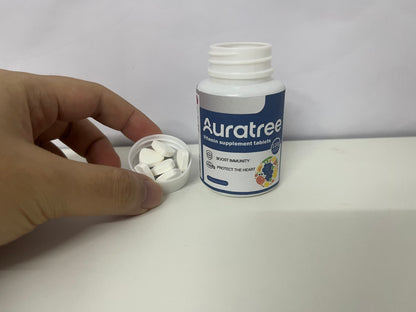 Auratree Multivitamin Supplement Tablets: Dual Daily Nutritional Protection for Immunity & Heart