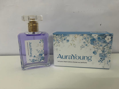 AuraYoung Purple Floral Fragrance Fresh & Soft Atmosphere Perfume