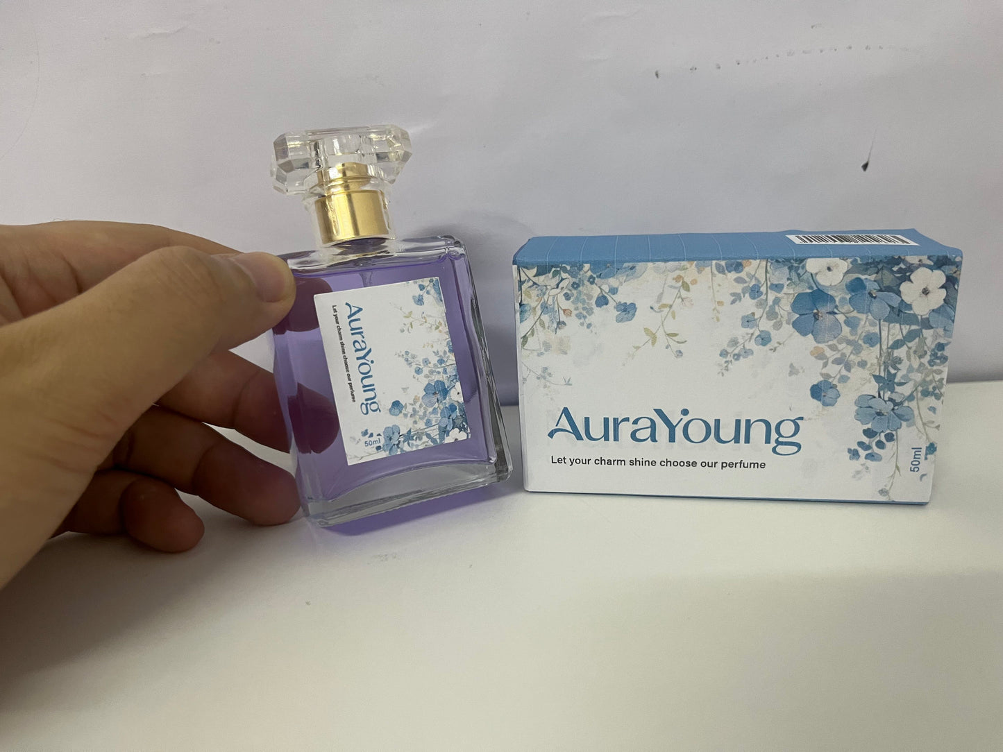 AuraYoung Purple Floral Fragrance Fresh & Soft Atmosphere Perfume