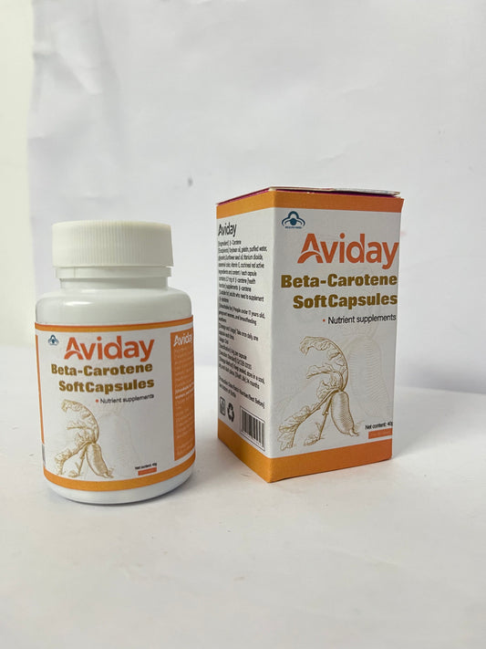 Aviday  Beta Carotene 25000 IU Softgels Vitamin A Supplement  Non-GMO and Gluten Free