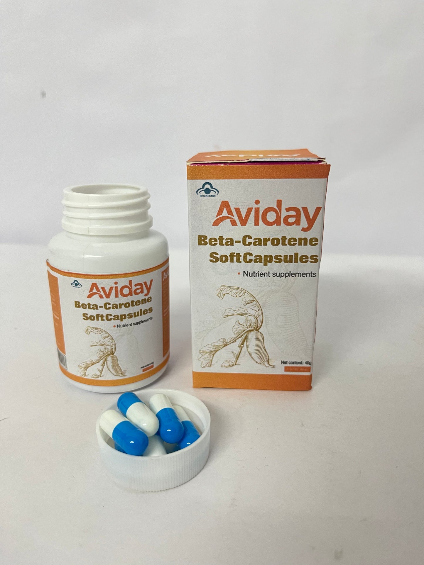 Aviday  Beta Carotene 25000 IU Softgels Vitamin A Supplement  Non-GMO and Gluten Free