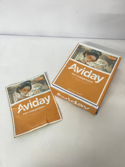 Aviday Medical Eye Patches for Dry Eyes & Fatigue Relief - 5 Individually Wrapped Compresses with Traditional Art Design