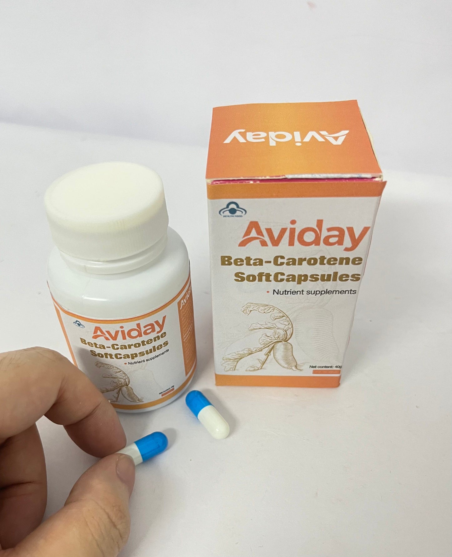 Aviday  Beta Carotene 25000 IU Softgels Vitamin A Supplement  Non-GMO and Gluten Free